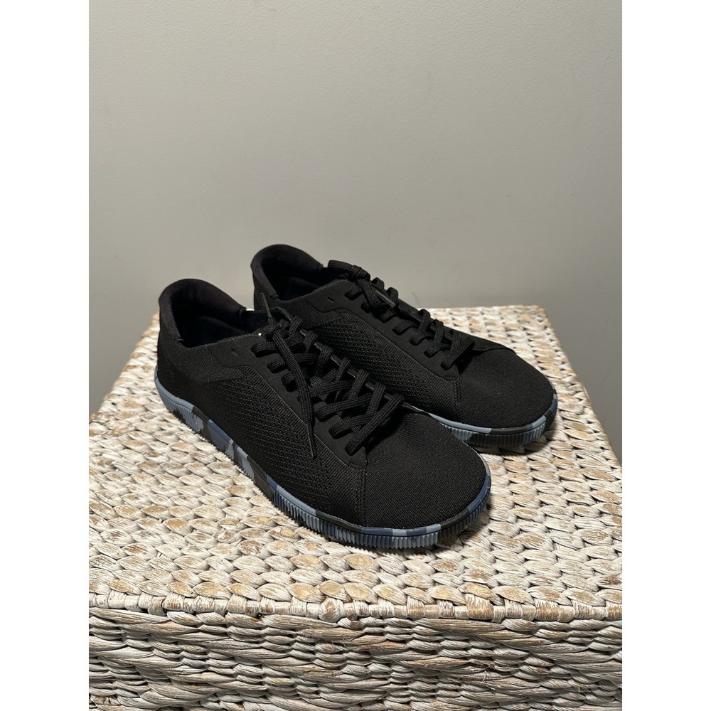 Flux Adapt Trainer Athletic Knit Shoes Sneakers Men's 10.5 Black Camo Blue EUC - Picture 2 of 10
